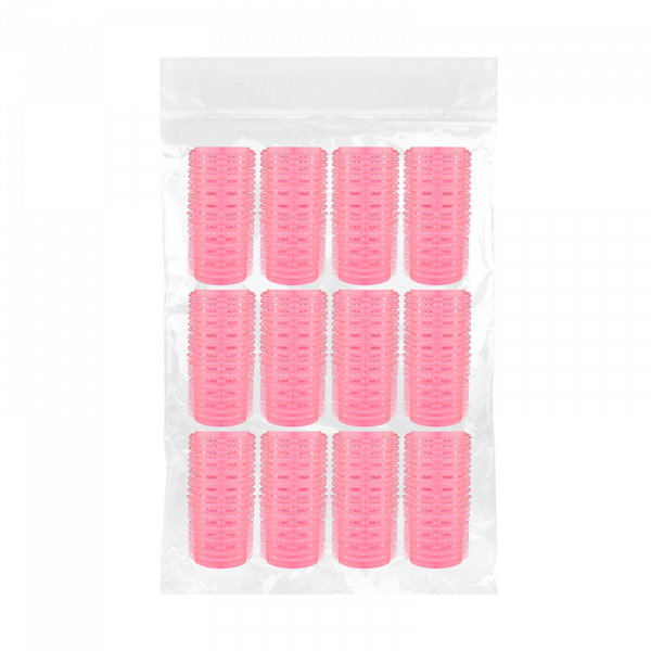 RULERO ROSADO DE VELCRO X cm 12u