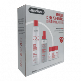 SCHWARZKOPF BONACURE PACK REPAIR SHAMPOO 250ml + ACONDICIONADOR 200ml + TRATAMIENTO 200ml