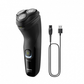 AFEITADORA ELÉCTRICA SERIE 3000X EN HÚMEDO Y SECO COLOR AZUL