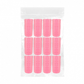 RULERO ROSADO DE VELCRO 2.4 X 6.3 cm 12u