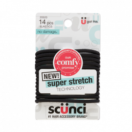 ELÁSTICOS NEGROS SUPER STRETCH X14