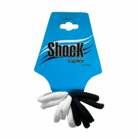 ELÁSTICOS TUBULARES SIN UNIÓN NEGRO Y BLANCO PARA CABELLO