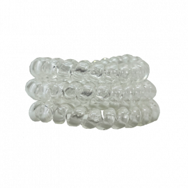 LIGAS ESPIRAL TRANSPARENTE 3 Unid.