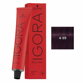 SCHWARZKOPF IGORA ROYAL HD TINTE 4-99 CASTANO MEDIO VIOLETA INTENSO 60g.