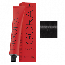 SCHWARZKOPF IGORA ROYAL HD TINTE 1-0 NEGRO 60g.