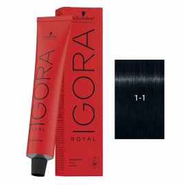 SCHWARZKOPF IGORA ROYAL HD TINTE 1-1 NEGRO AZUL 60g.