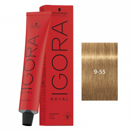 SCHWARZKOPF IGORA ROYAL HD TINTE 9-55 RUBIO MUY CLARO DORADO INTENSO 60g.