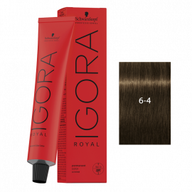 SCHWARZKOPF IGORA ROYAL HD TINTE 6-4 RUBIO OSCURO BEIGE  60g.