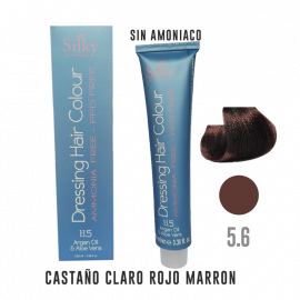 TINTE 5.6 CASTAÑO CLARO ROJO MARRON SIN AMONIACO 100ml.