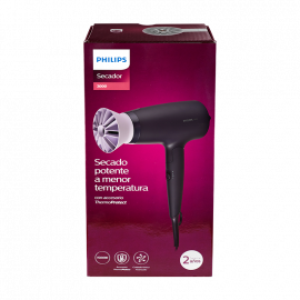 SECADOR DE CABELLO  1500W ACCESORIO THERMO PROTECT, 3 AJUSTES DE CALOR 110V