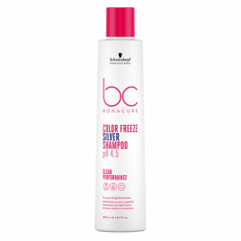 SCHWA BONAC SHAMPOO SILVER COLOR FREEZE PROTECTOR DE COLOR pH 4.5 PARA CABELLO TINTURADO Y CON MECHAS 250ml.