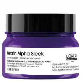 LOREAL SERIE EXPERT MASCARILLA PARA CABELLO LISO O CON FRIZZ KERATIN ALPHA SLEEK 250 ml