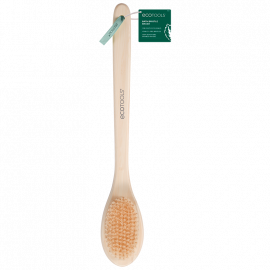 CEPILLO PARA BAÑO CON MANGO DE MADERA