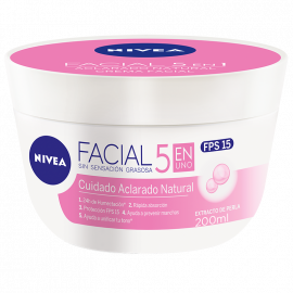 CREMA FACIAL ACLARADO NATURAL FPS15 200ml.