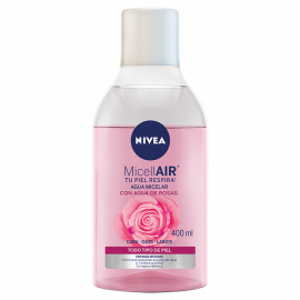 AGUA DE ROSAS DESMAQUILLANTE PARA OJOS LABIOS Y CARA 400ML