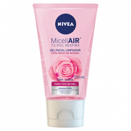 AGUA DE ROSAS DESMAQUILLANTE EN GEL PARA ROSTRO 150ml.
