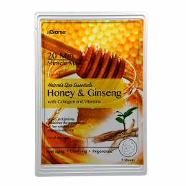 MASCARILLA FACIAL ANTI EDAD ACLARANTE CON MIEL Y GINSEG Y ANTIOXIDANTES