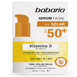 SERUM FACIAL CON PROTECCION SOLAR FPS 50+ Y VITAMINA D 30ml