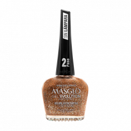 ESMALTE GEL EVOLUTION GRANIZADO DORADO PASO 2