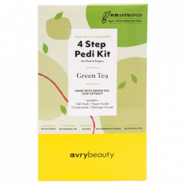 KIT TRATAMIENTO PARA PEDICURE DE 4 PASOS GREEN TEA