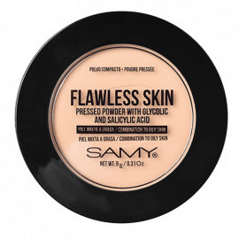 POLVO COMPACTO PARA PIEL MIXTA A GRASA TONO 2 BEIGE FLAWLESS SKIN 9g