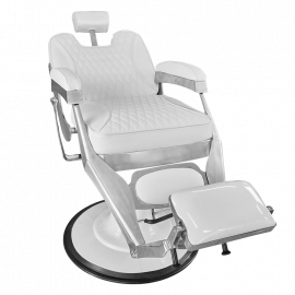 SILLON DE BARBERO RECLINABLE DE BASE HIDRAULICA 68cm ELEVACIÓN 130mm BLANCOCAPACIDAD 200 lb