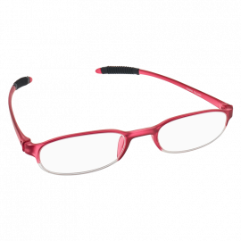 LENTES DE LECTURA CON ESTUCHE PLASTICO +3.50 MARCO ROJO