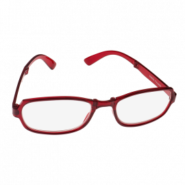LENTES DE LECTURA PLEGABLE CON ESTUCHE DE TELA +1.50 MARCO ROJO