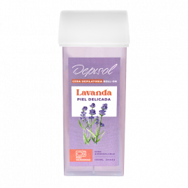 CERA DEPILATORIA EN ROLL ON PARA PIEL DELICADA LAVANDA 100ml