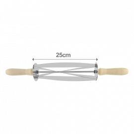 CORTADOR DE MASA DE ACERO INOXIDABLE PARA CROISSANT 25cm.