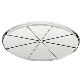 MOLDE PARA PIZZA DE ACERO INOXIDABLE CON RAYA 30 cm