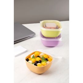 REPOSTERO MIXCOLOR DE POLIPROPILENO CON TAPA 600 ml