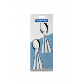 JUEGO DE CUCHARAS PARA HELADO AMAZONAS DE ACERO INOXIDABLE 6 PIEZAS