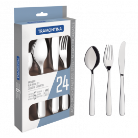 JUEGO DE CUBIERTOS DE ACERO INOXIDABLE 24 PIEZAS