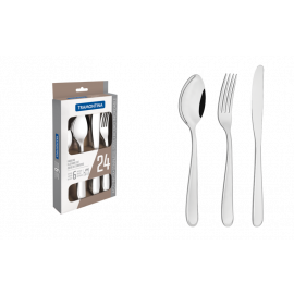 JUEGO DE CUBIERTOS DE ACERO INOXIDABLE 24 PIEZAS