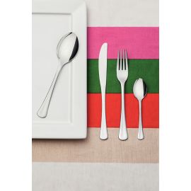 JUEGO DE CUBIERTOS HAVANA DE ACERO INOXIDABLE CON CUCHILLOS DE MESA ACABADO BRILLANTE Y CAJON DE 24 PIEZAS