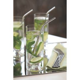 JUEGO DE SORBETES DE ACERO INOXIDABLE CON CEPILLO 5 PIEZAS