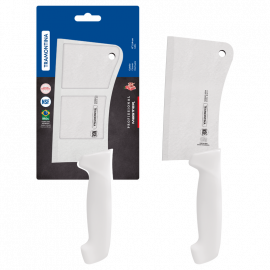 CUCHILLO PROFESIONAL CON HOJA DE ACERO INOXIDABLE Y MANGO DE POLIPROPILENO BLANCO DE 6 in