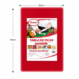 TABLA PARA PICAR COLOR ROJA 45X30