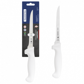CUCHILLO PARA DESHUESAR PROFESSIONAL DE 6 in CON HOJA DE ACERO INOXIDABLE Y MANGO DE POLIPROPILENO BLANCO