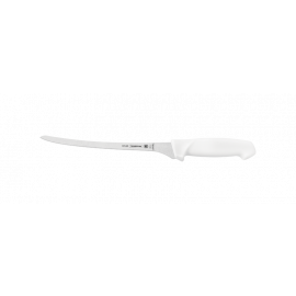 CUCHILLO PARA FILETEAR PROFESIONAL CON HOJA DE ACERO INOXIDABLE DE 8 in Y MANGO DE POLIPROPILENO BLANCO