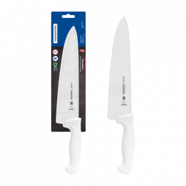 CUCHILLO PARA CARNE PROFESSIONAL DE 10 in CON HOJA DE ACERO INOXIDABLE Y MANGO DE POLIPROPILENO BLANCO