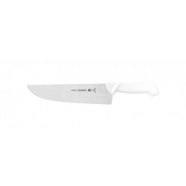 CUCHILLO DE CARNICERO PROFESIONAL CON HOJA DE ACERO INOXIDABLE DE 10 in Y MANGO DE POLIPROPILENO BLANCO