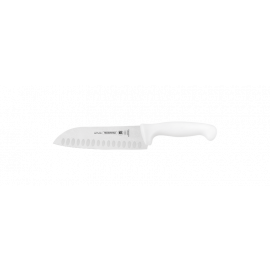 CUCHILLO PROFESIONAL PARA REBANAR Y PICAR CON HOJA DE ACERO INOXIDABLE Y MANGO DE POLIPROPILENO BLANCO DE 7 in