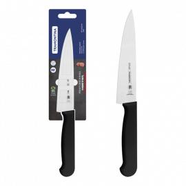 CUCHILLO PROFESIONAL PARA CARNE CON HOJA DE ACERO INOXIDABLE Y MANGO DE POLIPROPILENO NEGRO CON PROTECCION ANTIMICROBIANA 6 in