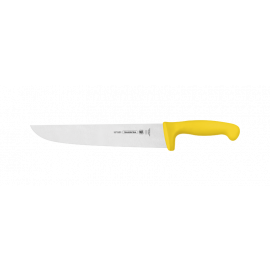 CUCHILLO PARA CARNE PROFESIONAL CON HOJA DE ACERO INOXIDABLE DE 10 in Y MANGO DE POLIPROPILENO AMARILLO