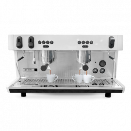 CAFETERA AUTOMATICA INTENZ COMERCIAL 2 GRUPOS PANTALLA LED, COLOR BLANCA 220V