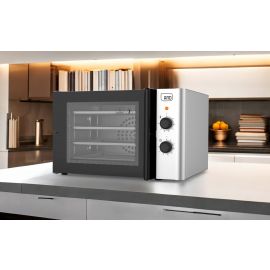 HORNO ELÉCTRICO TURBO CON PERILLA COLOR BLANCO 127V 60Hz 2000W