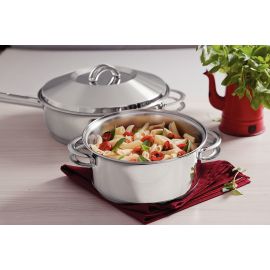 JUEGO DE OLLAS DE COCINA SOLAR DE ACERO INOXIDABLE CON TRIPLE FONDO 6 PIEZAS