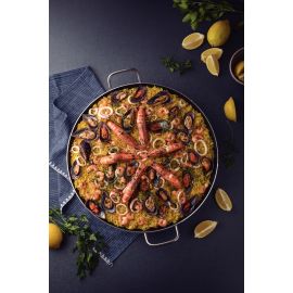 PAELLERA PROFESIONAL DE ALUMINIO CON REVESTIMIENTO INTERNO ANTIADHERENTE STARFLON PREMIUM Y ACABADO EXTERNO LIJADO 45 cm 9.2 L